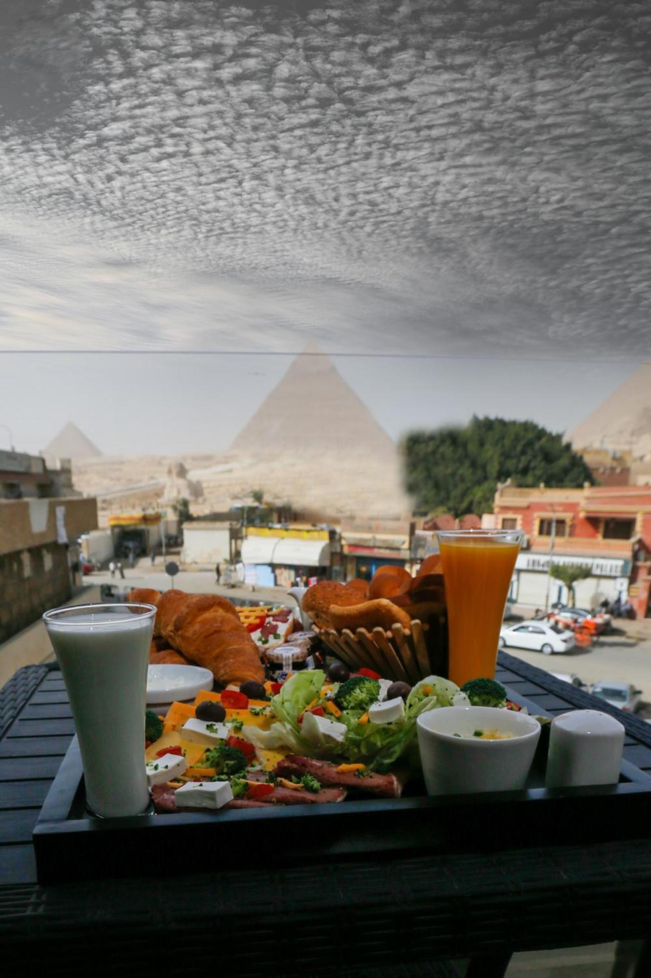 Steps In Pyramids View Hotel Kafrat al Jabal Exterior foto