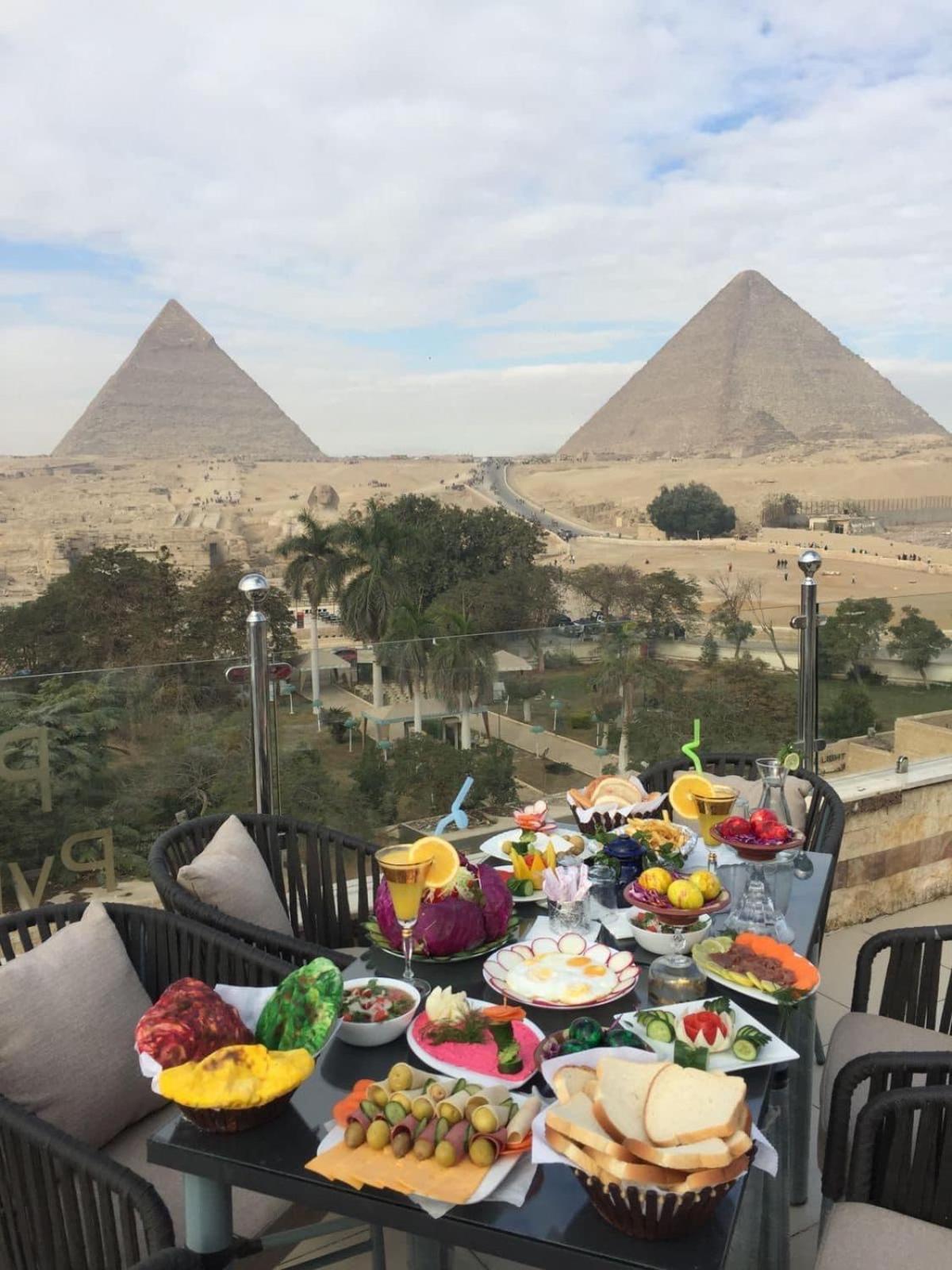 Steps In Pyramids View Hotel Kafrat al Jabal Exterior foto